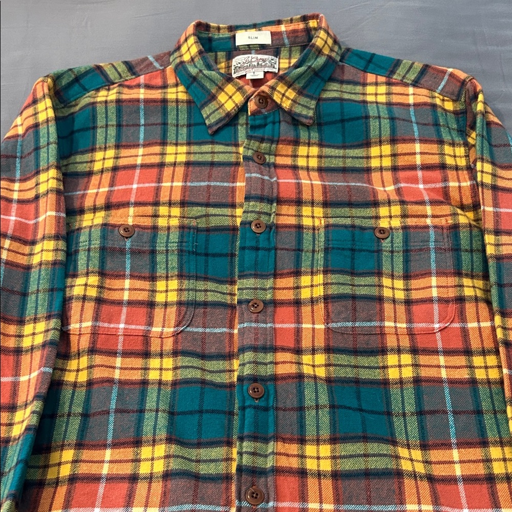 J. Crew Multicolor Plaid Button Down Shirt